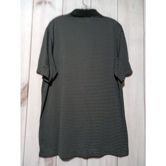 Nike Shirt Men's Extra Large Black White Polo Dri-Fit Short‎ Sleeve - Picture 2 of 9